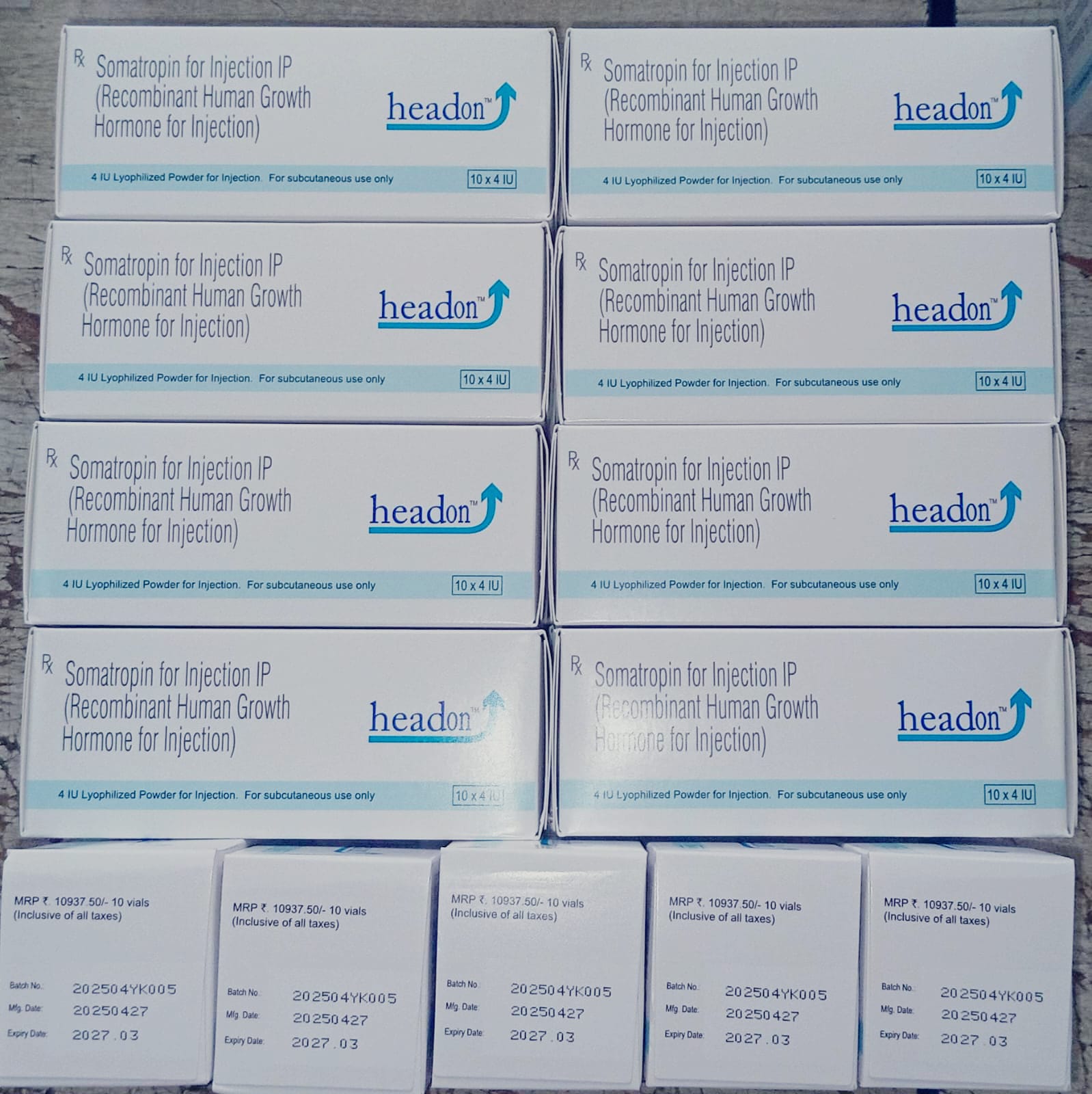 Buy Headon HGH 4 IU (Somatropin) 10ml Vial online worldwide — Headon — $110.00 per pill